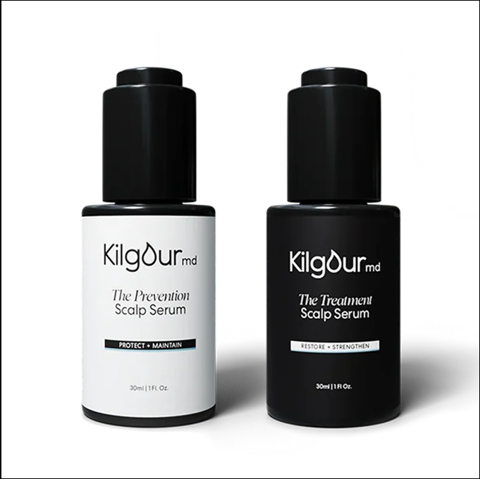 KilgourMD Prevention and Treatment Scalp Serums bottles
