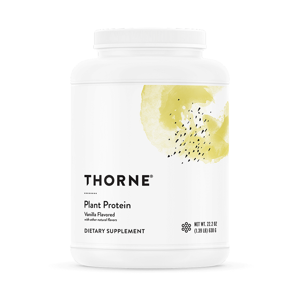 Thorne Plant Protein vanilla tub